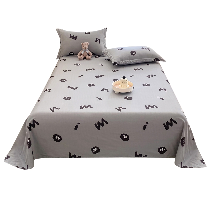 ins风学生床单单件纯棉100全棉被单宿舍单人儿童水洗棉三件套夏季