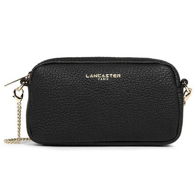 Lancaster兰卡斯特 Studio Mimi系列 纹理公牛皮链条斜挎单肩包