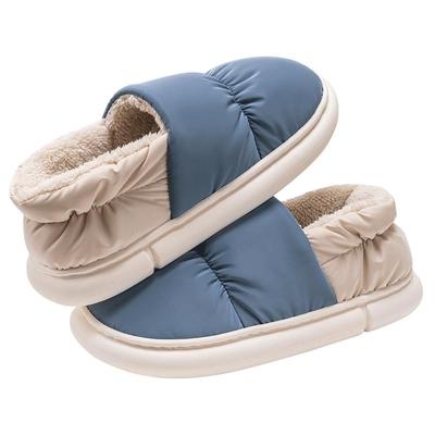 踩屎感棉拖鞋男士冬季包跟保暖