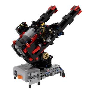 小小工程师国产积木机器人机械组科技拼装高射炮教具电动套装MOC