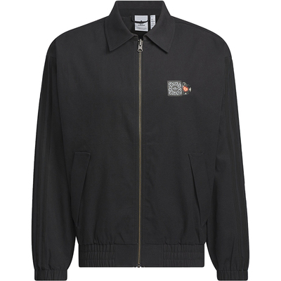 Adidas/阿迪达斯官方正品三叶草情侣款运动休闲翻领外套JE3489