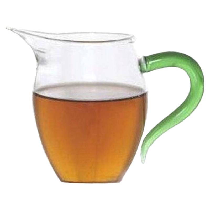 品茗茶海彩把玻璃杯侧把公道杯
