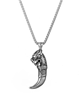 不掉色钛钢嘻哈项链男