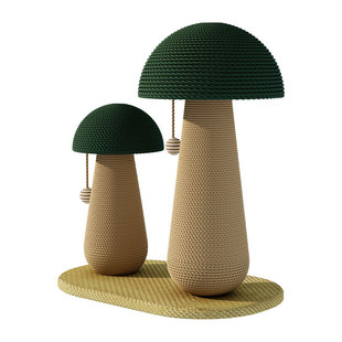 蘑菇猫抓板剑麻猫抓柱耐磨不掉屑立式家用猫爬架麻绳磨爪猫咪玩具