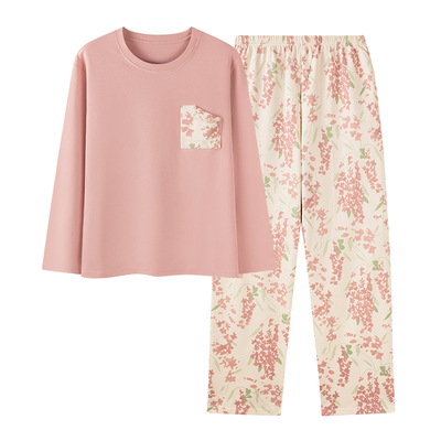 卡之恋纯棉加厚睡衣女春秋冬长袖