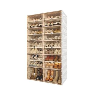 蚂蚁盒子免安装可折叠加大加宽鞋柜入户鞋架储物箱透明防尘收纳柜