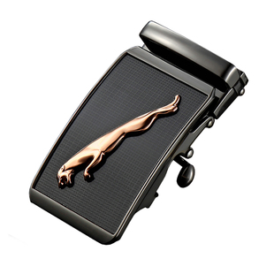 泰国鳄鱼皮带扣头3.8腰带扣男裤带无孔无牙自动扣头4.0cm滚轴大象