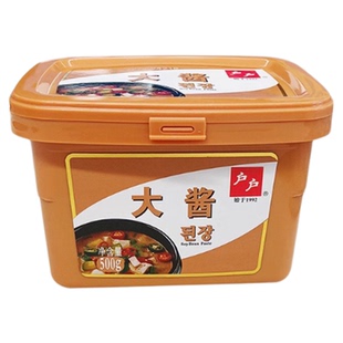 包邮户户大酱500克韩式大豆酱料理大酱汤朝鲜族黄豆酱063