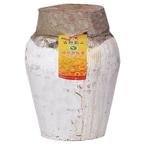 绍兴古越龙山黄酒三年陈加饭酒10L手工花雕酒大坛装半干型老酒