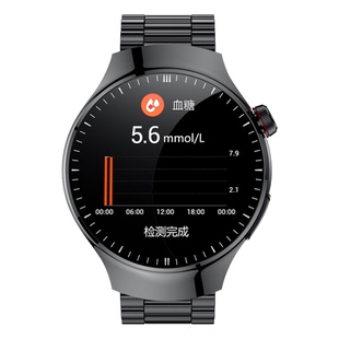 HBH 智能手表血糖尿酸血脂SOS蓝牙通话心电图风险微体检五脏检测高精准血氧心率睡眠监测仪老人健康手环