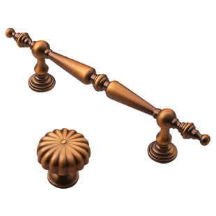 柜门拉手现代简约新中古风轻奢黄铜色金色橱柜抽屉鞋柜法式衣柜