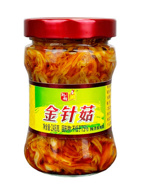 邓仕金针菇248g瓶装红油香辣下饭菜即食零食拌面开味香辣金针菇菜