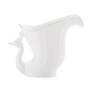 轻奢描金骨瓷勺子笼筷子筒家用厨房汤匙收纳盒叉勺餐桌收纳筒筷篓