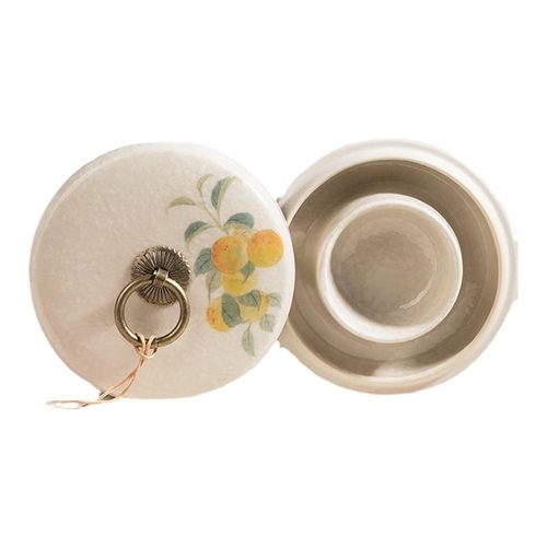 火锅砚台不干墨青瓷汝窑砚台书法墨水双圈保湿防蒸发初学者练毛笔字磨墨研墨条墨池墨汁歙砚墨盒石砚水砚工具