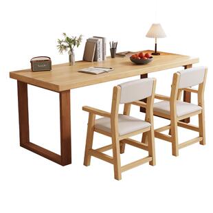 纯实木儿童书桌学习桌客厅家用全橡胶木写字桌子卧室电脑桌办公桌