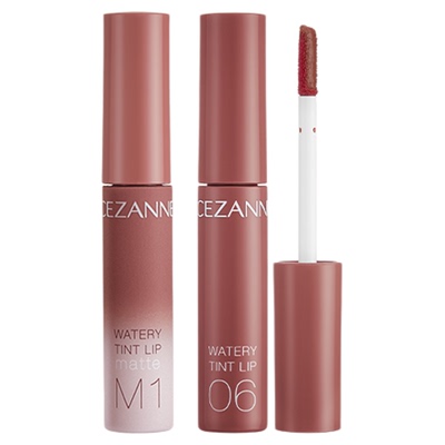 CEZANNE倩丽新品果汁唇釉镜面水光唇彩滋润显色果冻口红保湿唇膏