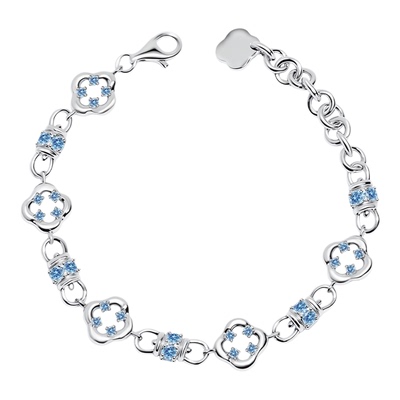 黄星同款满钻海棠镂空手链