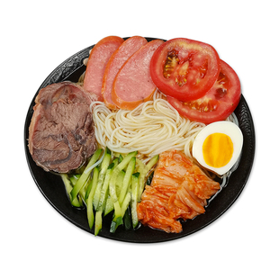 正宗东北大妈朝鲜族冷面500g无料包商用延吉韩式速食凉面条烤冷面