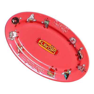 niko and ... FLAVORS系列2026新款可爱创意椭圆餐盘626921