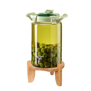 居元素青梅杨梅酿酒罐泡酒专用玻璃瓶青梅汁罐密封罐带龙头泡酒瓶