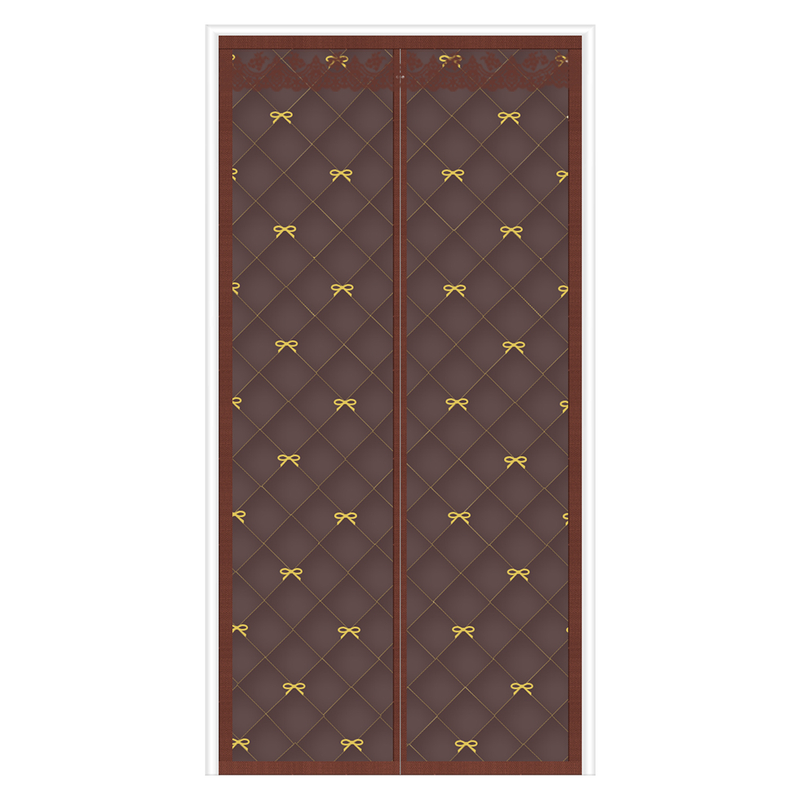 2025新款刺绣冬季棉门帘卧室家用隔断帘免打孔保暖防风门帘防冷气