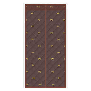 2026新款刺绣冬季棉门帘卧室家用隔断帘免打孔保暖防风门帘防冷气