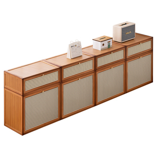 飘窗柜阳台储物柜子防晒靠墙一体空间利用榻榻米收纳柜杂物置物架