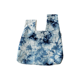 枫外原创手工女式植染手腕包套结包遛弯手提包包手袋复古文艺风