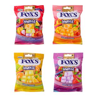 印尼进口foxs霍士水晶糖四季茶水果糖硬糖糖果零食网红爆款薄荷糖