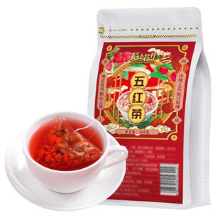 30泡五红茶红糖红枣枸杞红米红豆五红汤茶包冬天热泡水喝养生茶女