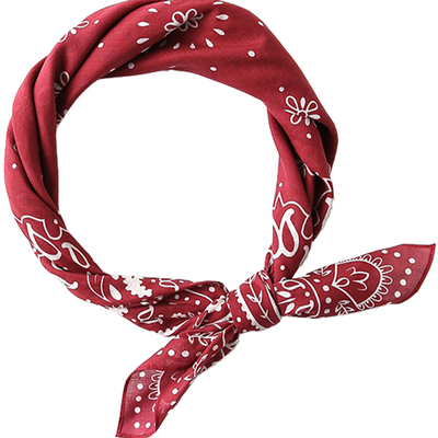 绿色日系文艺街头嘻哈小方巾潮牌