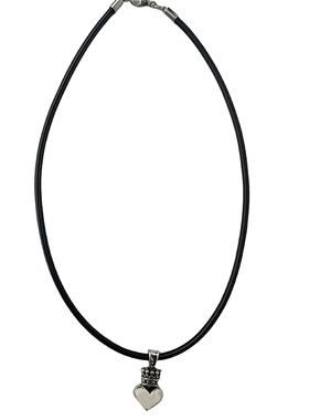 黑色高级感小众设计轻奢皮绳项链