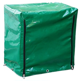 定制圆柱帆布罩室外设备防雨罩加厚防雨布机器货架防水防晒防尘套