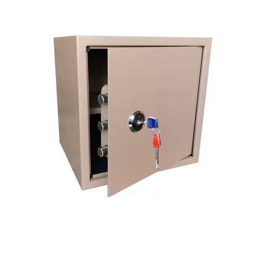 家用机械双层迷你保险箱办公钥匙保管箱文件老年人保险柜入墙防盗