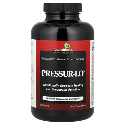Futurebiotics,Pressur-Lo®，多维生素、矿物质和草本配方，270
