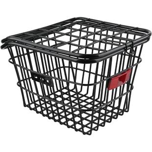 山地自行车后车筐后座架置物筐书包车篮子后置后货架单车篮筐蓝框