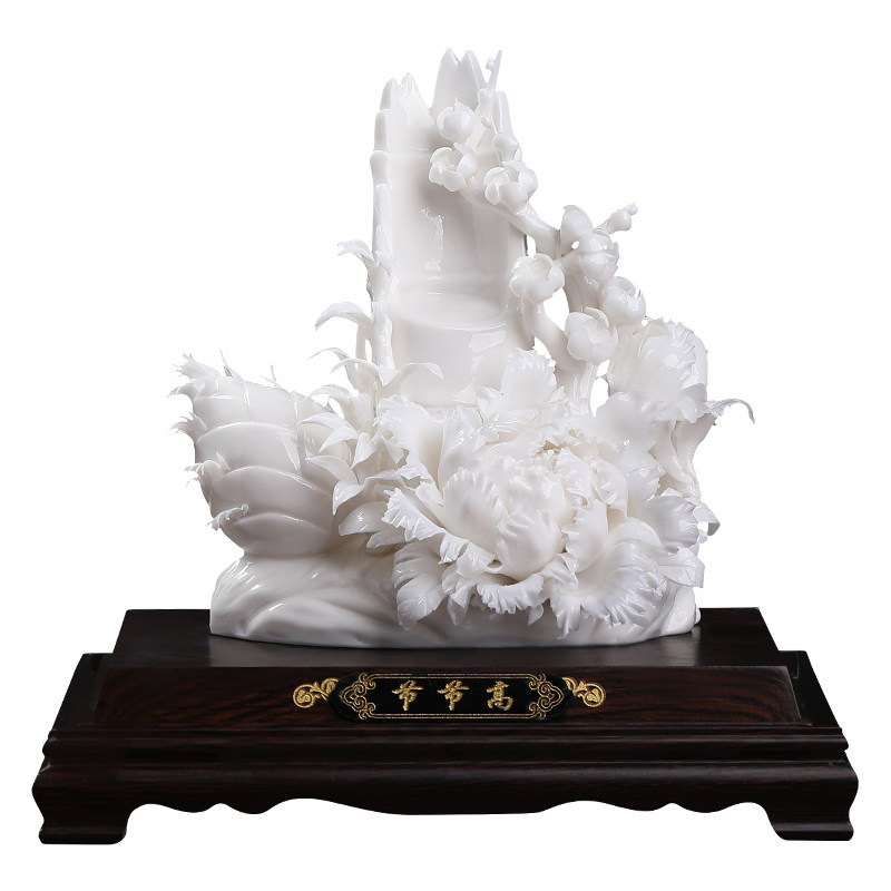 东方泥土《节节高》摆件陶瓷礼品