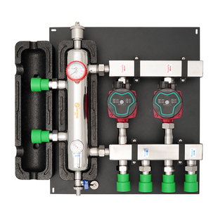 地暖混水耦合罐别墅复式地热专用不锈钢混水罐泵壁挂炉水力分配器
