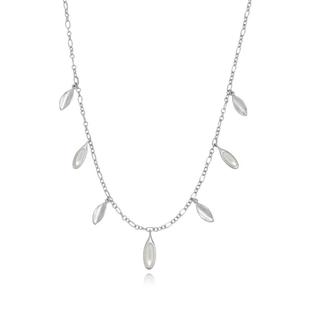 【立享88折】Neverfar自然之愈系列彩石叶片颈链美拉德项链女