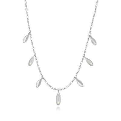 【立享88折】Neverfar自然之愈系列彩石叶片颈链美拉德项链女