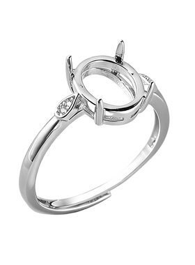 戒指空托铜镀金戒托DIY镶嵌活口