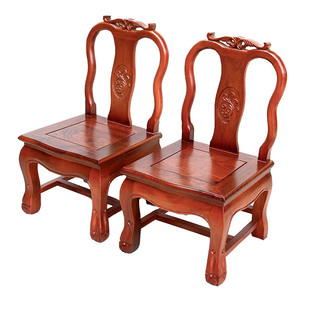 实木小椅子儿童带靠背椅矮凳家用客厅茶几凳换鞋凳虎脚子孙凳婚庆