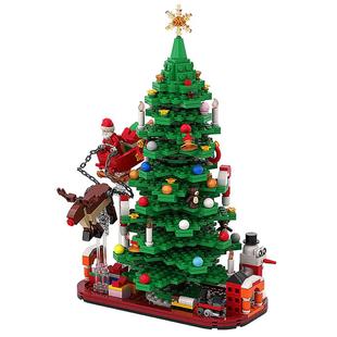 酷创科教圣诞树积木益智拼装玩具创意摆件男生女孩儿童圣诞节礼物