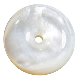 珍珠母贝螺钿老鱼骨贝壳平安扣白碟贝怀古文玩朝珠项链串珠吊坠