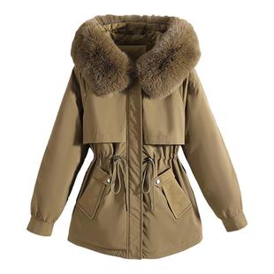 派克服女2025新款加绒加厚棉袄秋冬女装小个子羽绒棉衣棉服外套季