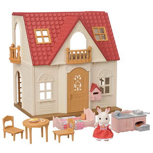 森贝儿家族甜梦小屋信箱版过家家玩具女孩儿童仿真房子公主城堡