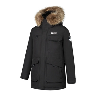 【商场同款】乔丹保暖长款羽绒服男2025冬季新款防寒外套3251503