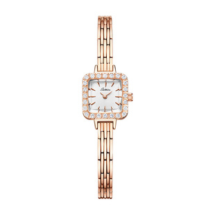 小方糖3条表带套装女士手表/天王同集团旗下品牌圣缇斯钢带石英表