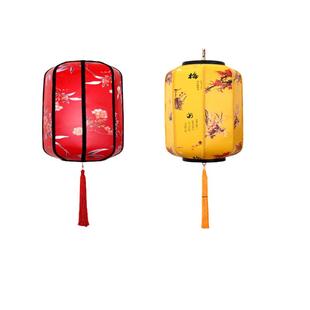 中国风茶楼餐厅火锅店吊灯景区装饰广告冬瓜羊皮灯笼定制户外防水