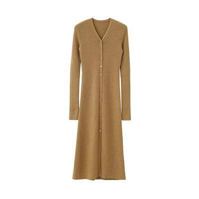 POPCHRIO两穿设计感羊毛连衣裙